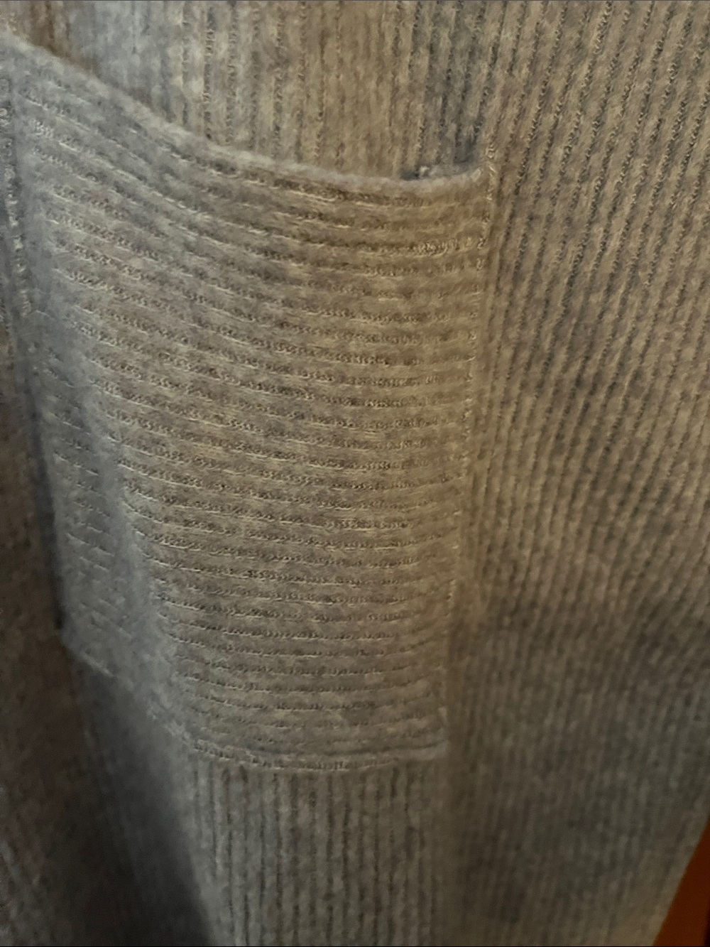 ZENANA Soft Heather Grey Ribbed Sweater w/Dropped Shoulders & Crew Neckline - Picture 6 of 13